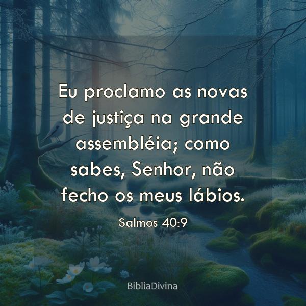 Salmos 40:9