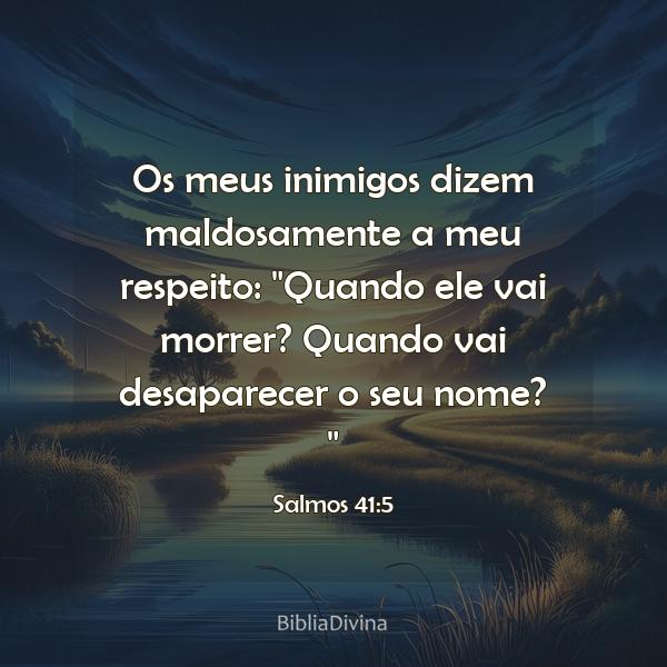 Salmos 41:5