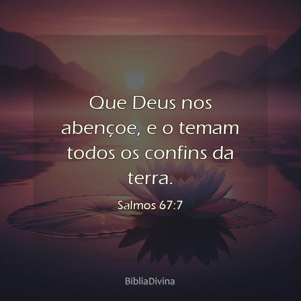 Salmos 67:7