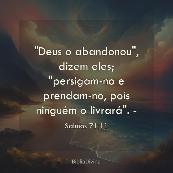 Salmos 71:11