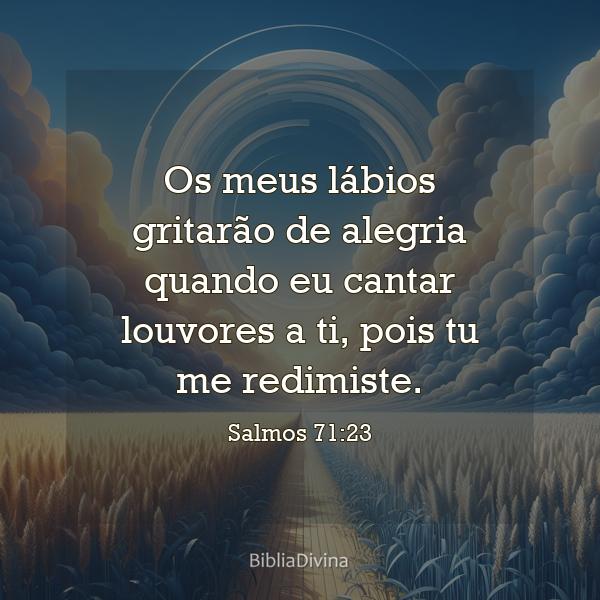 Salmos 71:23