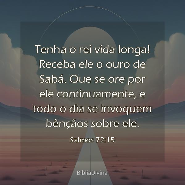 Salmos 72:15