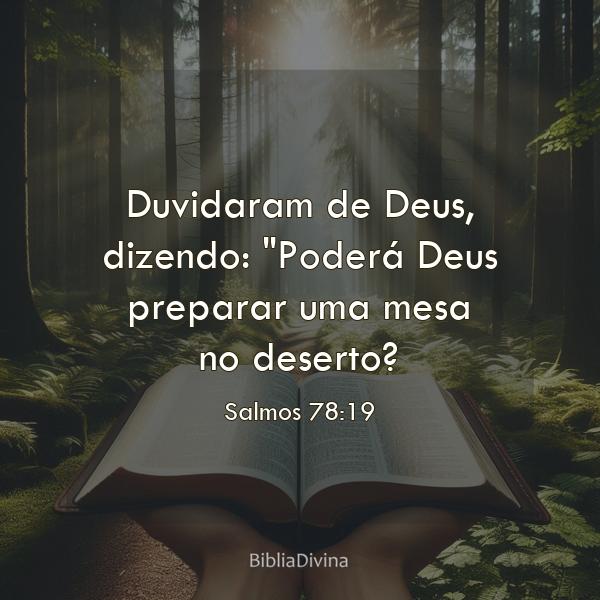 Salmos 78:19