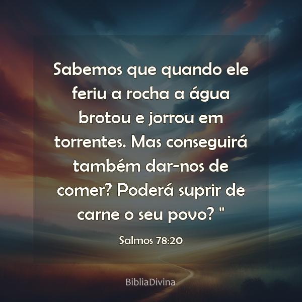 Salmos 78:20