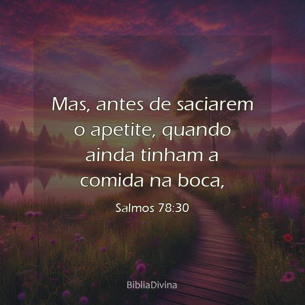 Salmos 78:30