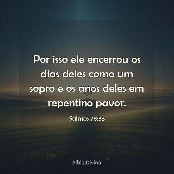 Salmos 78:33