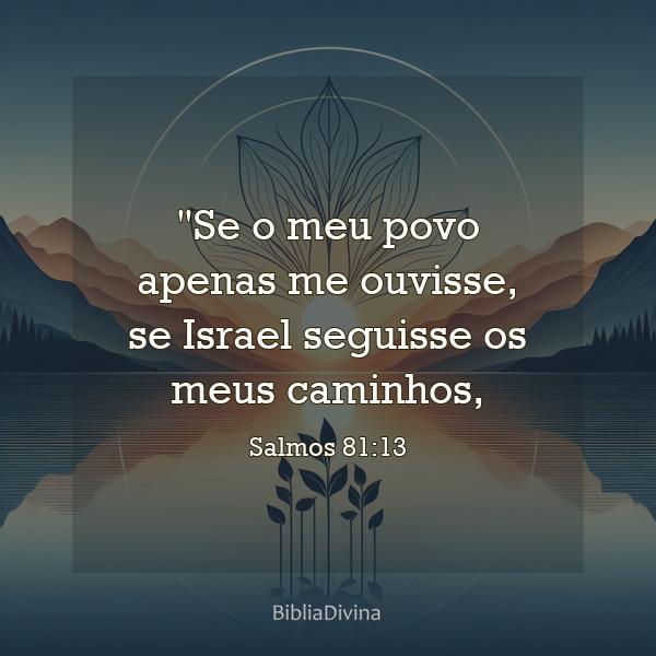 Salmos 81:13