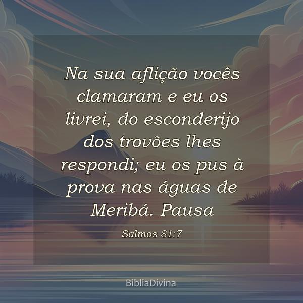 Salmos 81:7