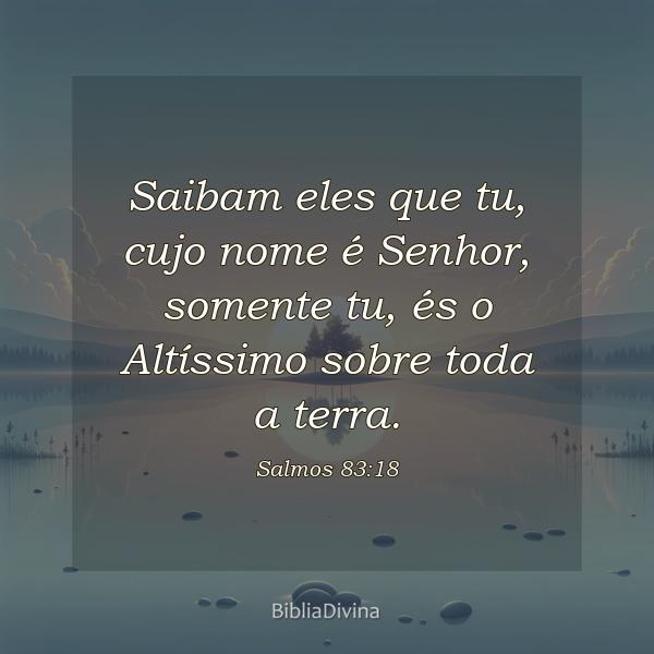 Salmos 83:18