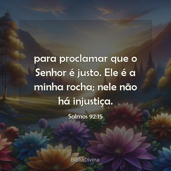 Salmos 92:15