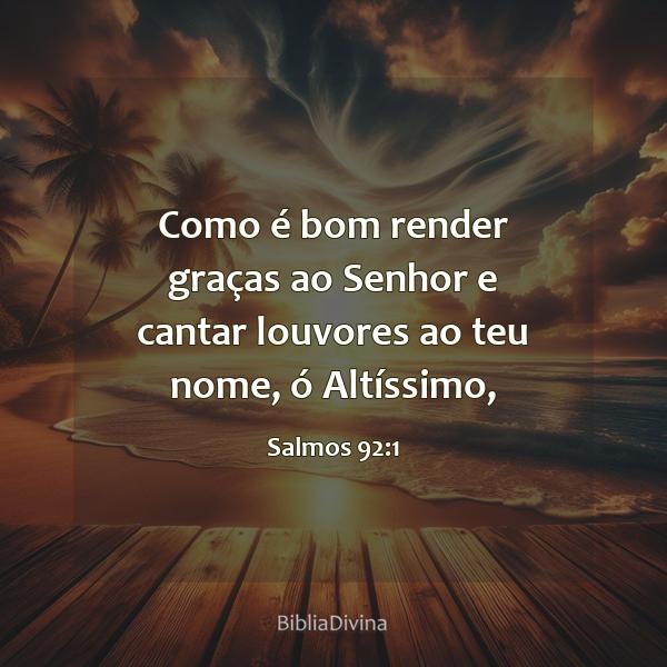 Salmos 92:1