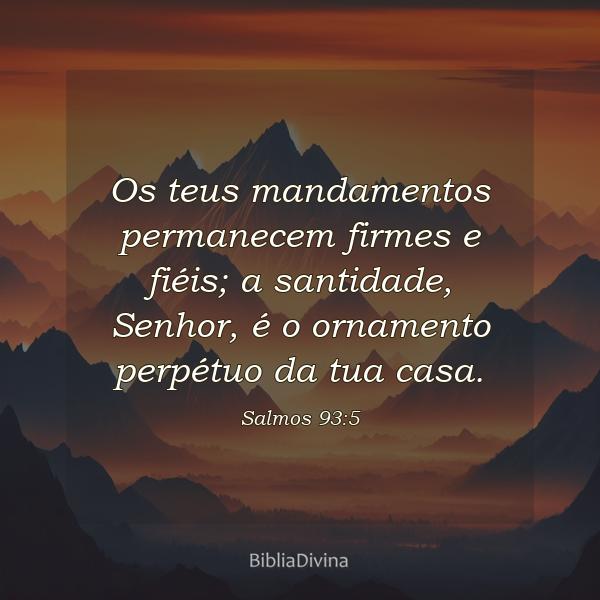 Salmos 93:5