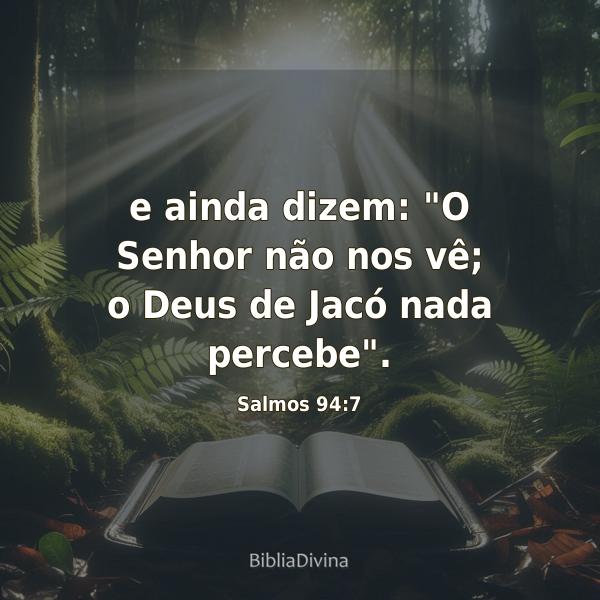 Salmos 94:7