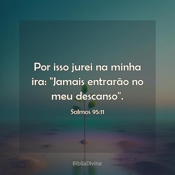 Salmos 95:11