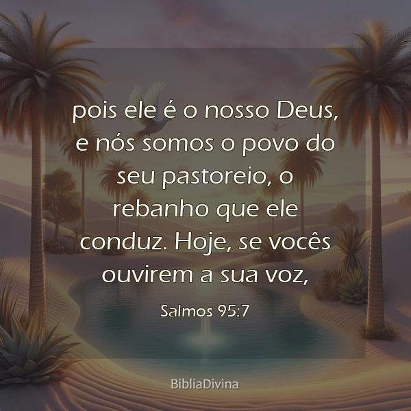 Salmos 95:7