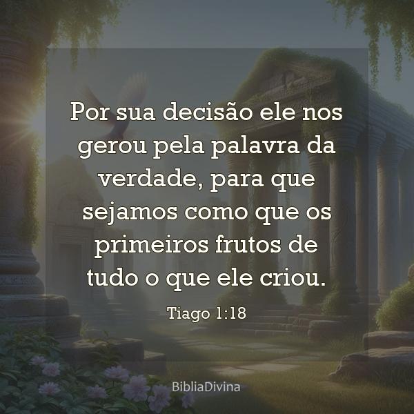 Tiago 1:18