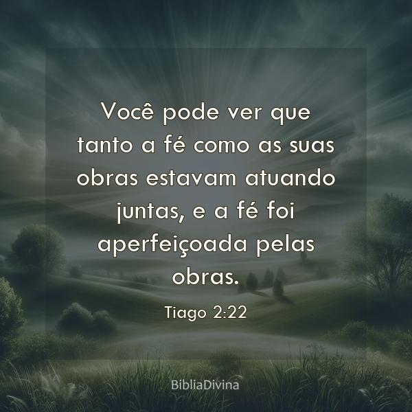 Tiago 2:22