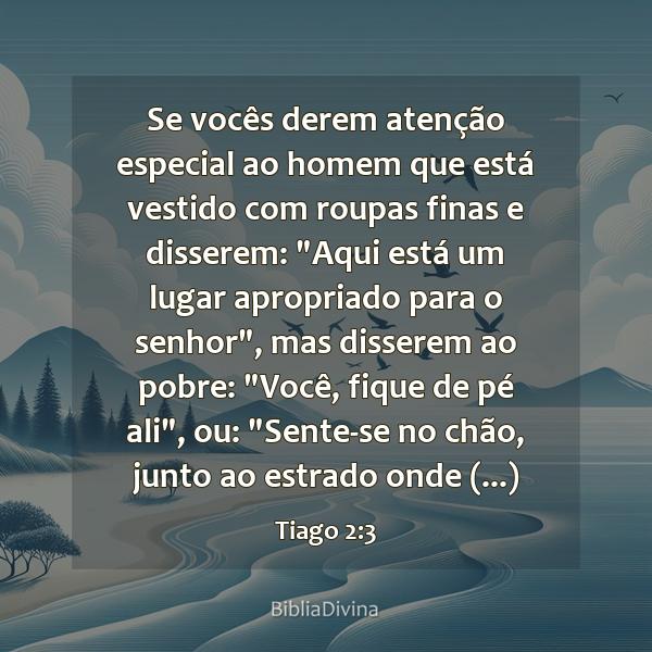 Tiago 2:3