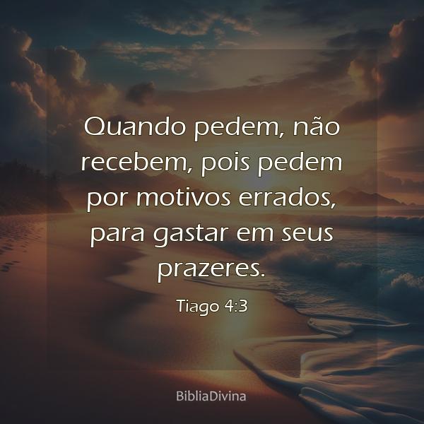 Tiago 4:3