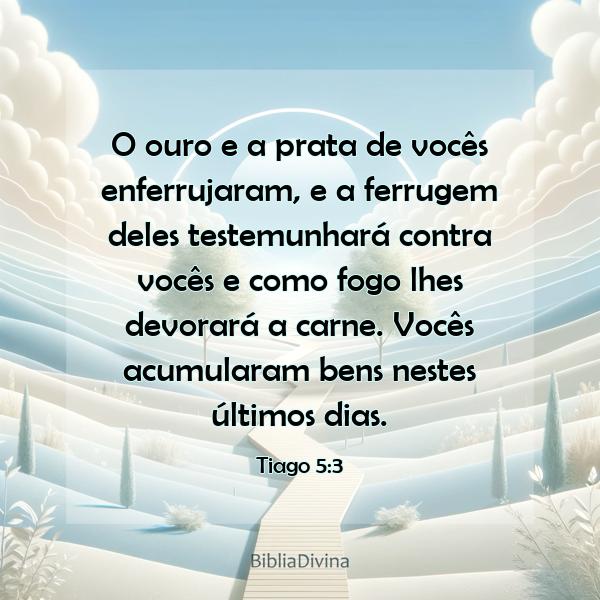 Tiago 5:3