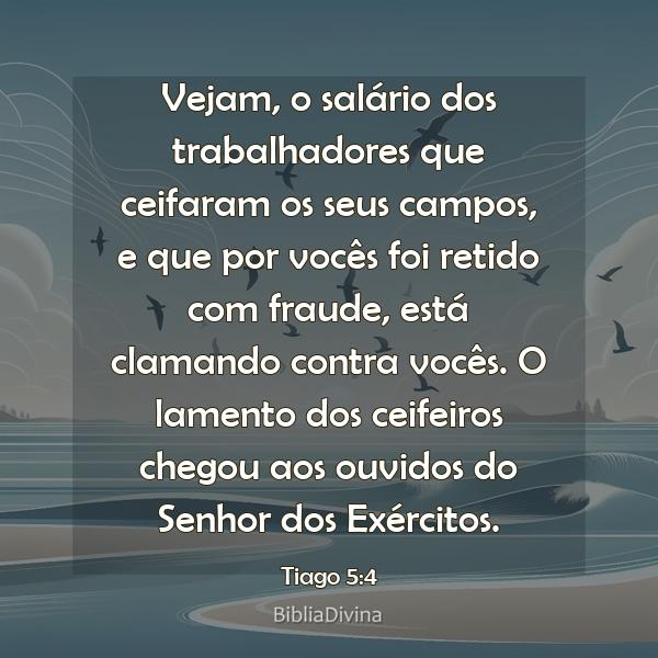 Tiago 5:4