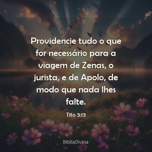 Tito 3:13