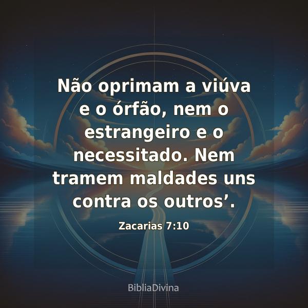 Zacarias 7:10