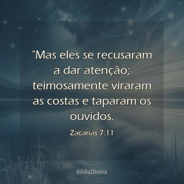 Zacarias 7:11