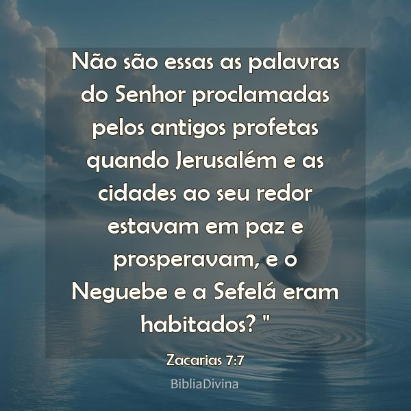 Zacarias 7:7