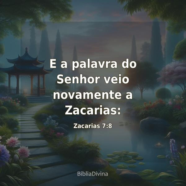 Zacarias 7:8